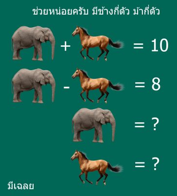 quiz puzzle ปัญหาเชาว์